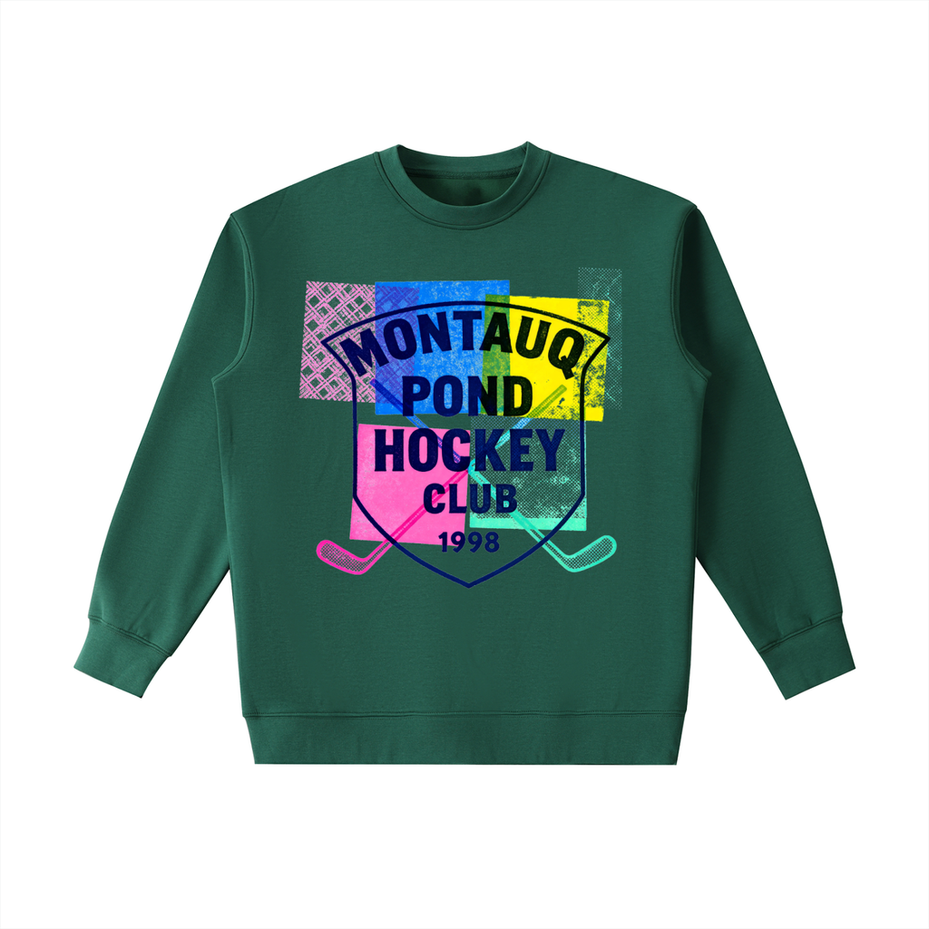 1998 Montauq Pond Hockey Club Heavyweight Crewneck Sweatshirt