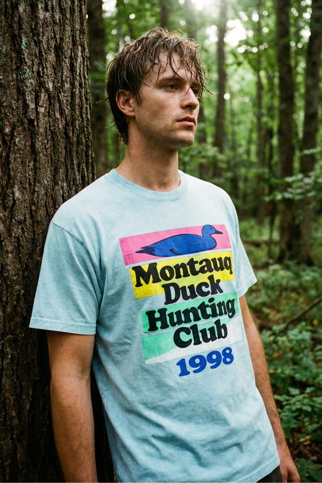 1998 Montauq Duck Hunting Club Snow Washed Cotton T-Shirt