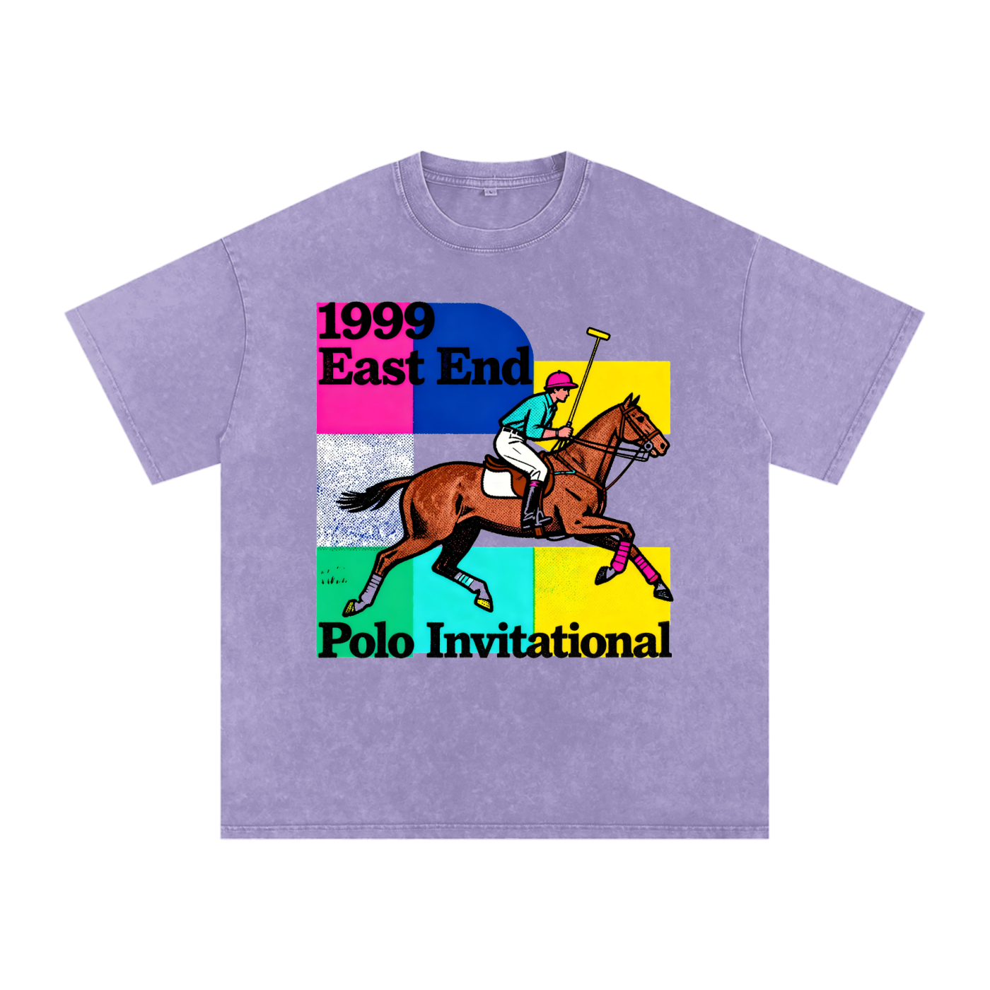 1999 East End Polo Invitational Washed Oversized Cotton T-Shirt