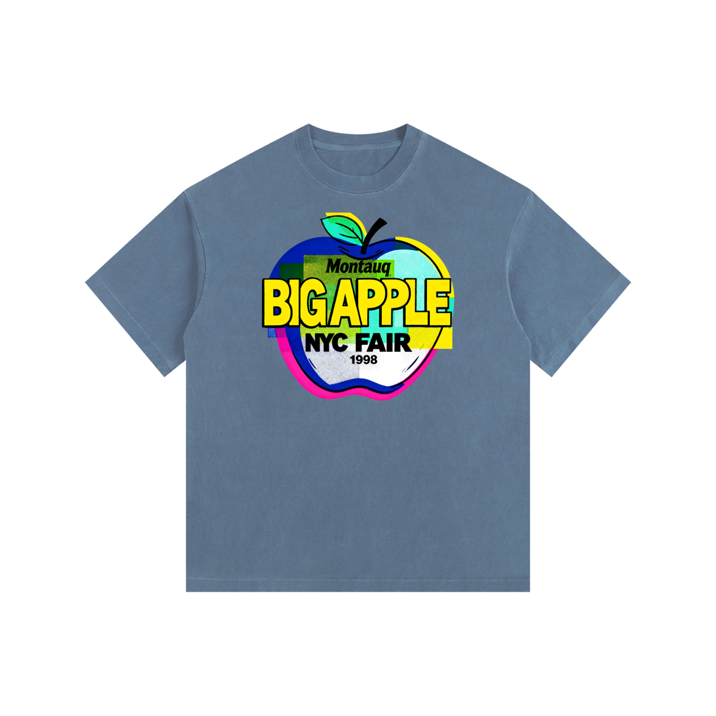 NYC Big Apple Fair Vintage Washed Cotton T-Shirt