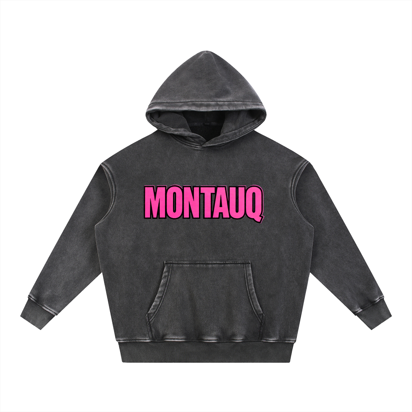 Montauq POP Snow Wash Fleece Oversize Hoodie