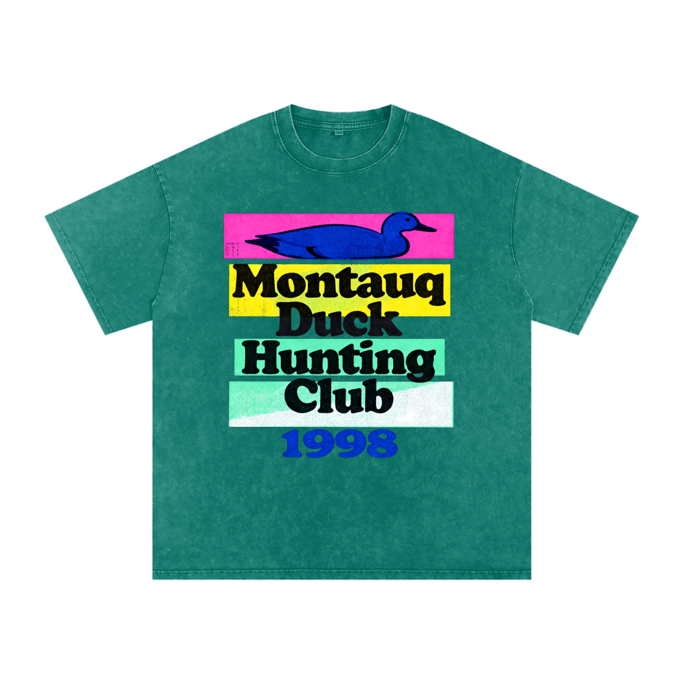 1998 Montauq Duck Hunting Club Snow Washed Cotton T-Shirt