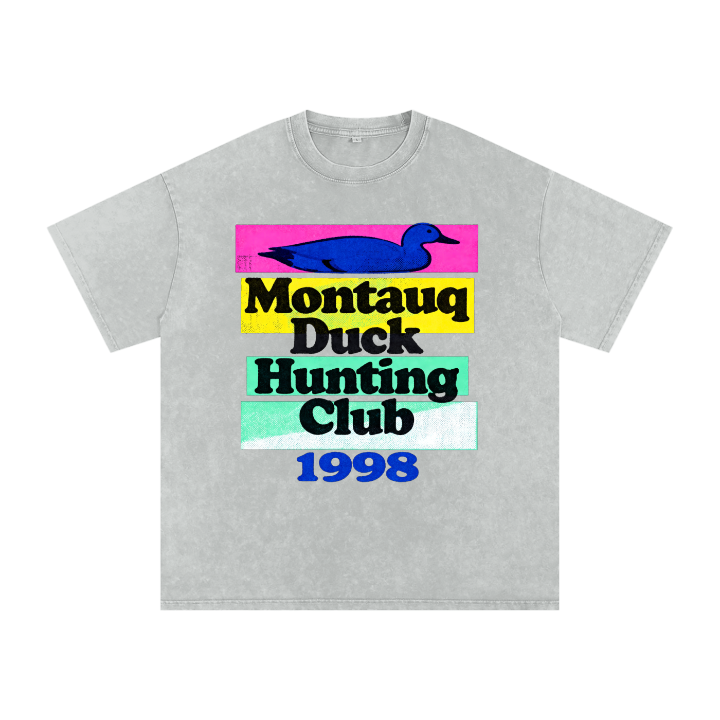 1998 Montauq Duck Hunting Club Snow Washed Cotton T-Shirt