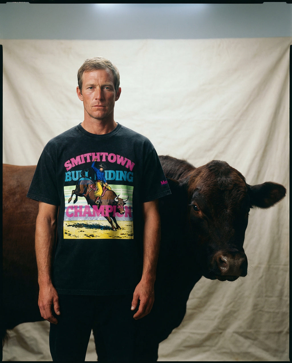 Smithtown Bull Riding Champion Washed Oversized Cotton T-Shirt