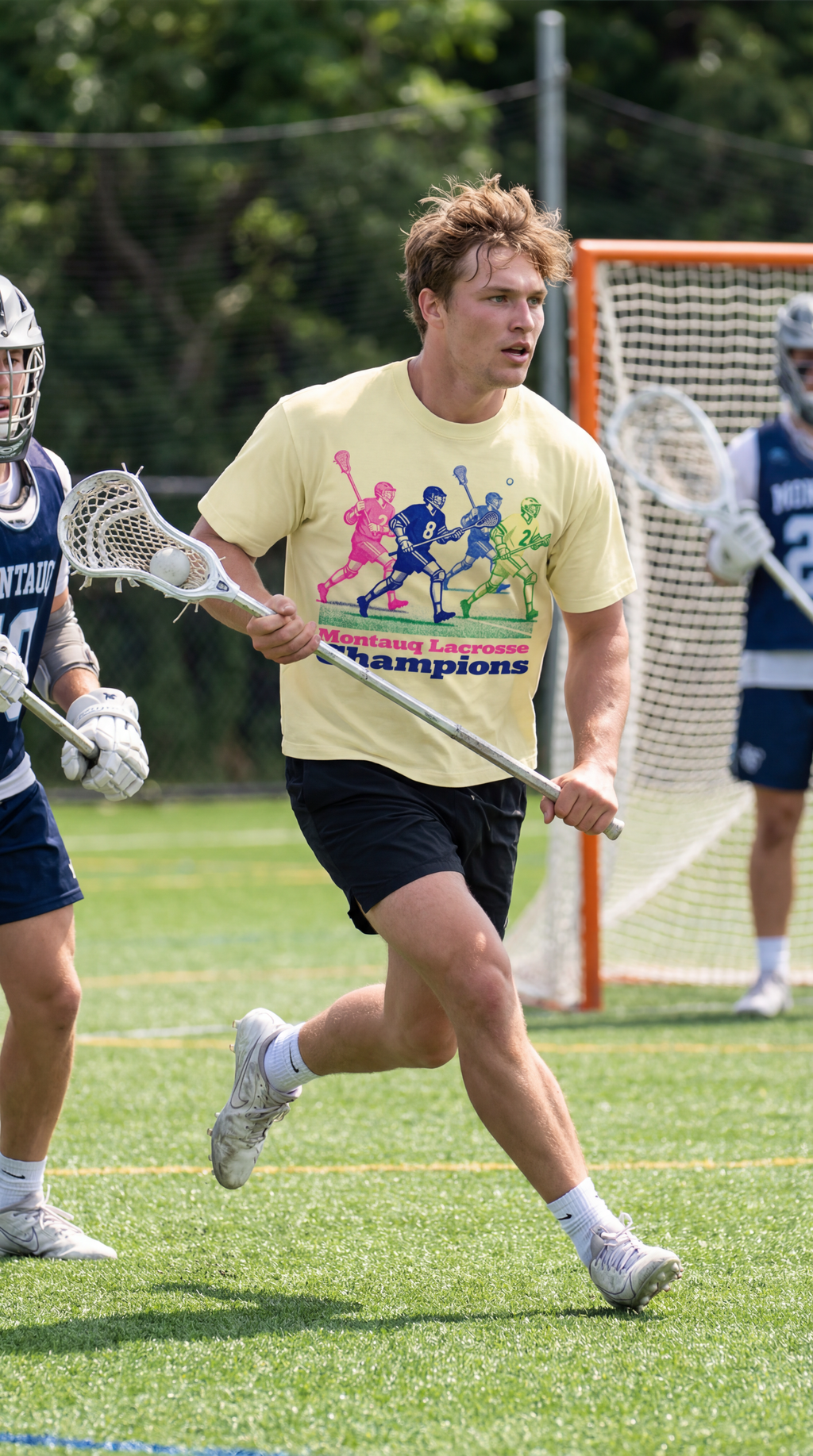 Montauq Lacrosse Classic Essential Cotton Boxy T-Shirt