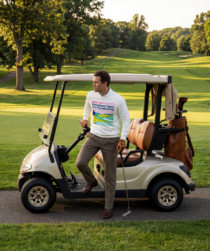 1996 Waterbury Open Vintage Golf Heavyweight Crewneck  Sweatshirt