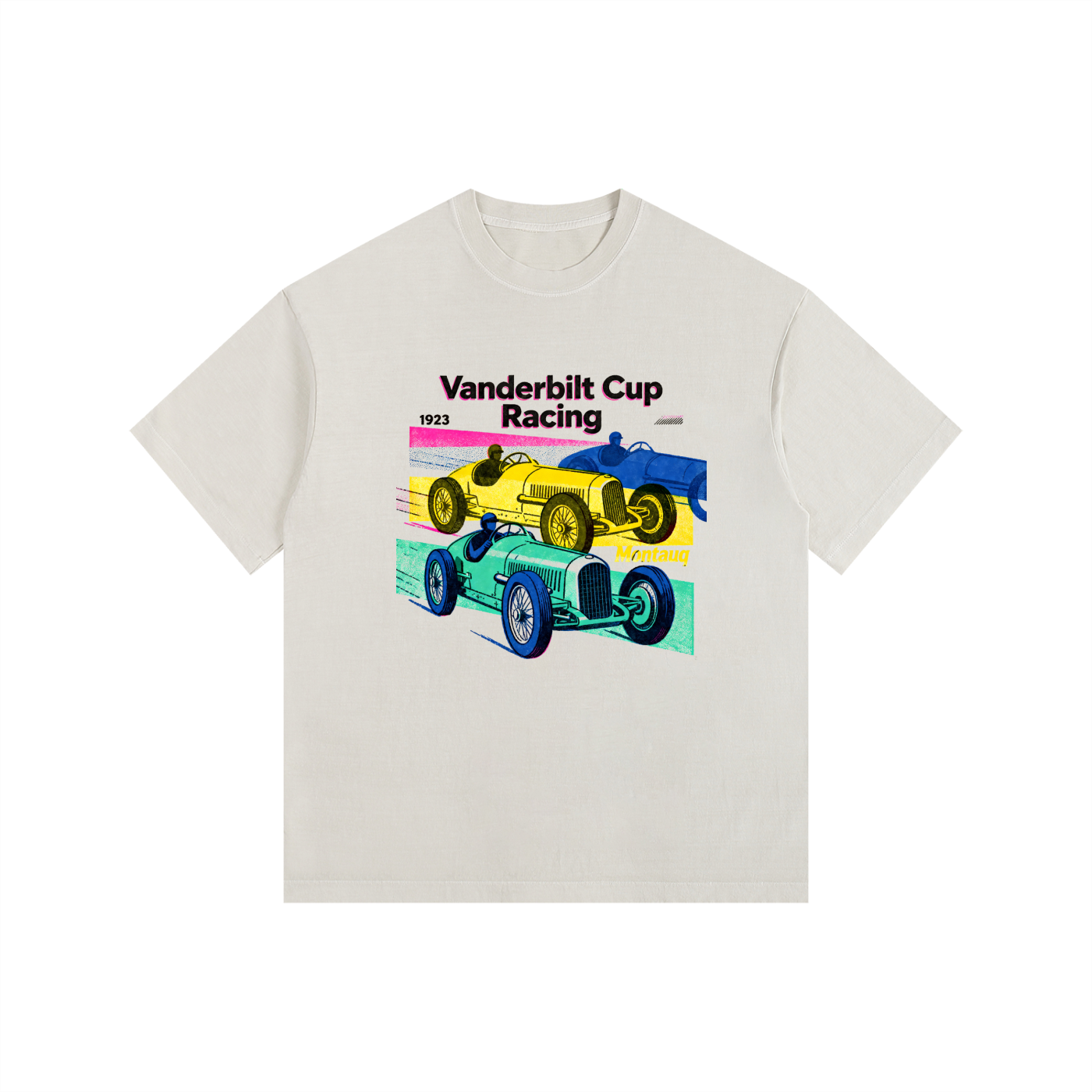 Vintage Vanderbilt Cup Racing Washed Cotton T-Shirt