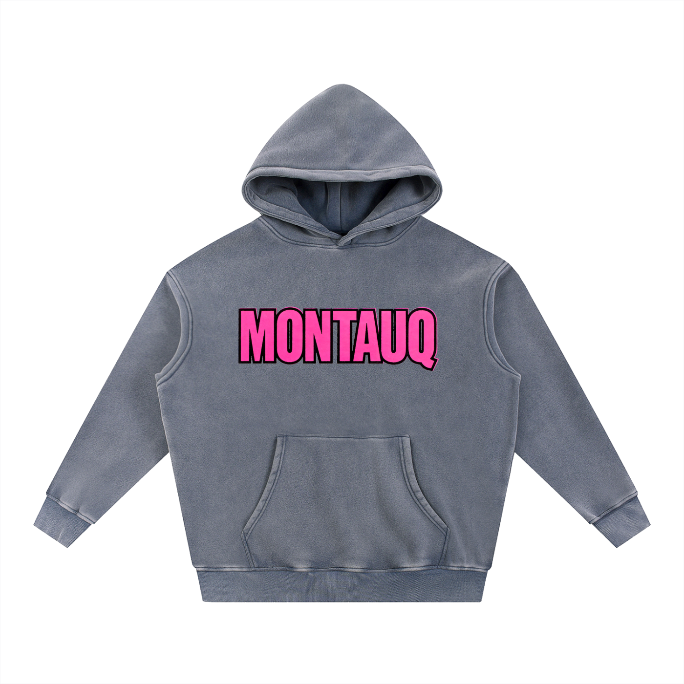 Montauq POP Snow Wash Fleece Oversize Hoodie