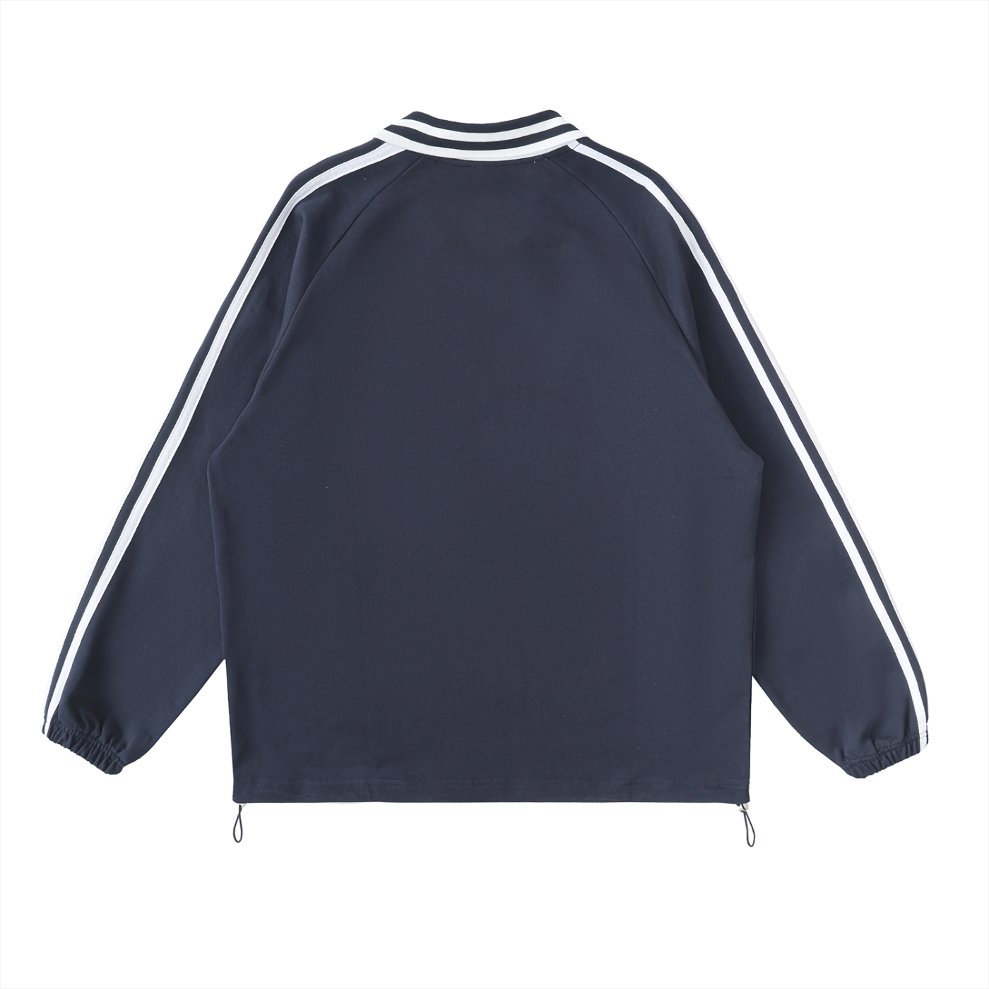 1999 East End Polo R8 Contrast Striped Lapel Collar Sweatshirt