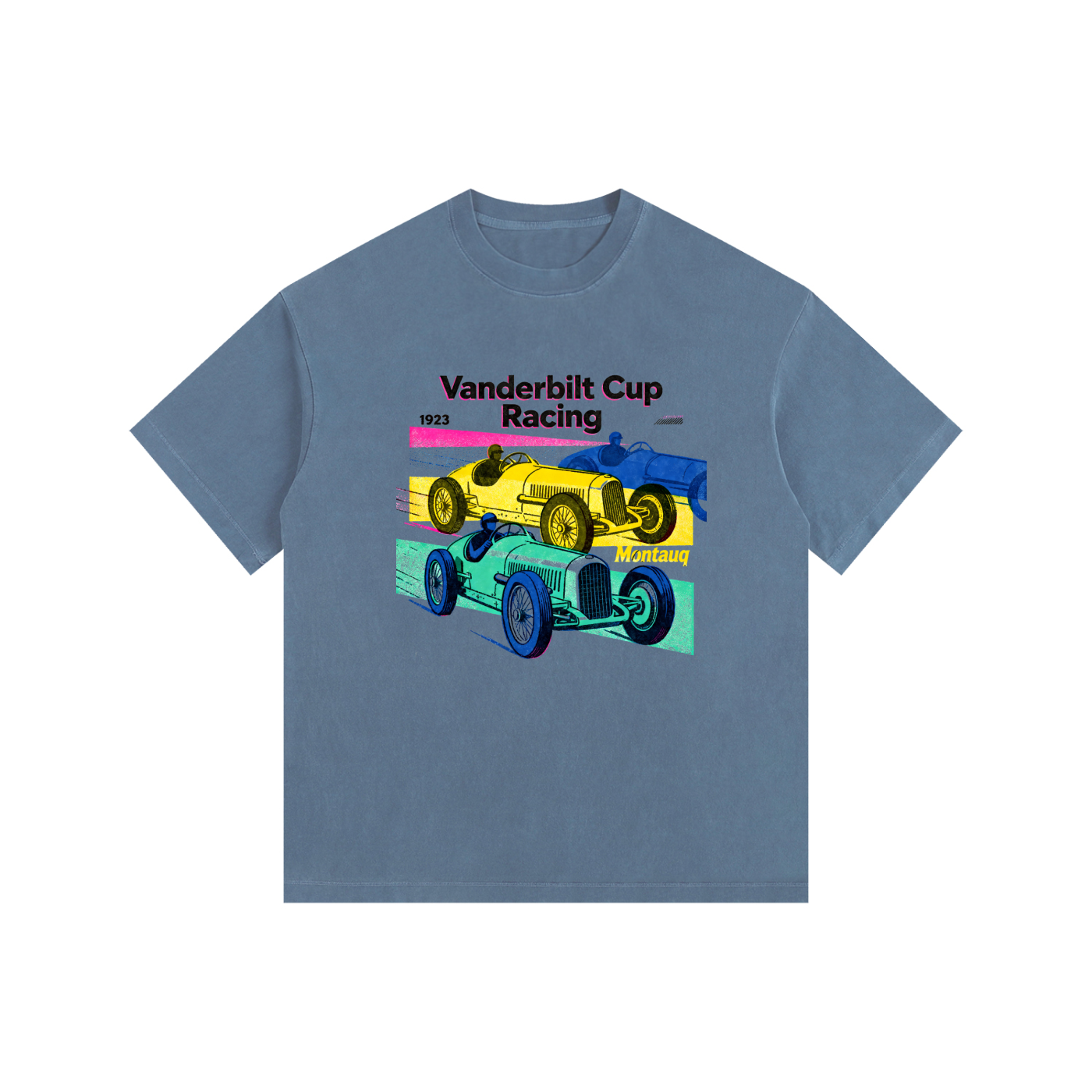 Vintage Vanderbilt Cup Racing Washed Cotton T-Shirt