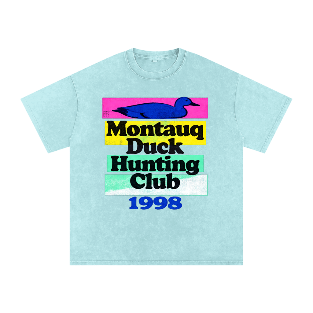 1998 Montauq Duck Hunting Club Snow Washed Cotton T-Shirt