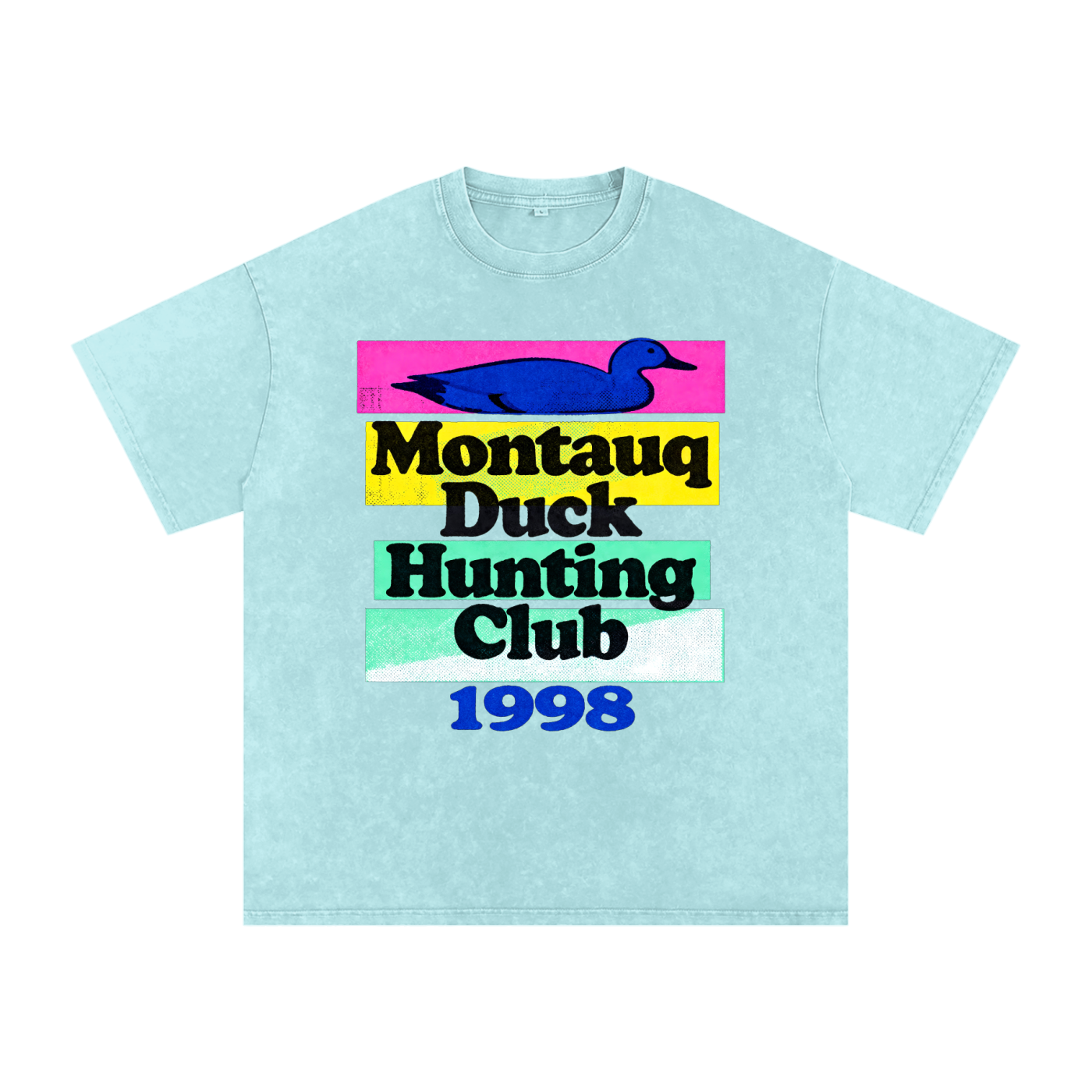 1998 Montauq Duck Hunting Club Snow Washed Cotton T-Shirt