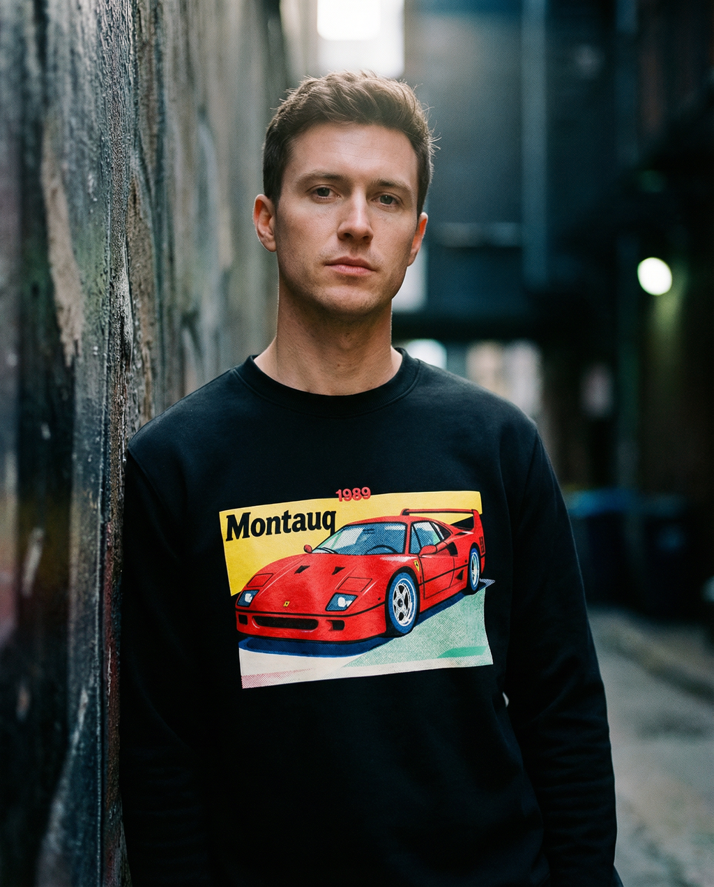 F40 Montauq Vintage Heavyweight Crewneck  Sweatshirt
