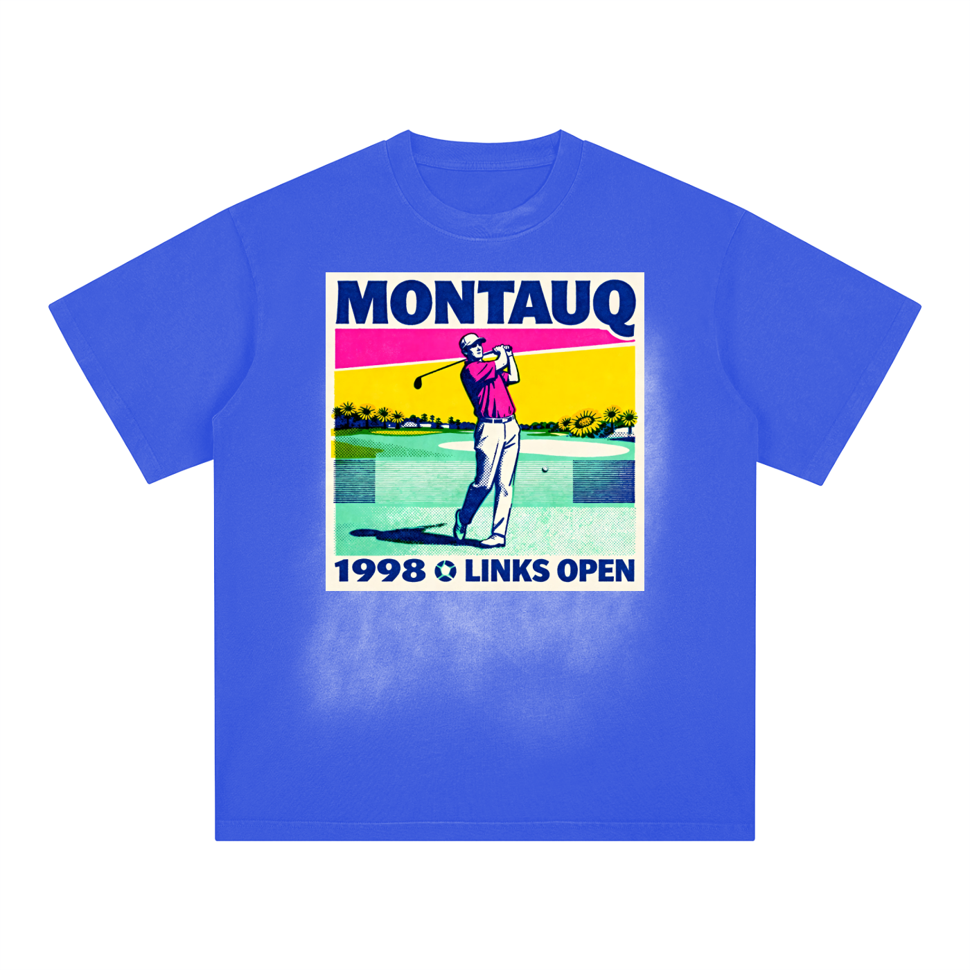 Montauq 1998 Links Open Golf Square Washed T-Shirt