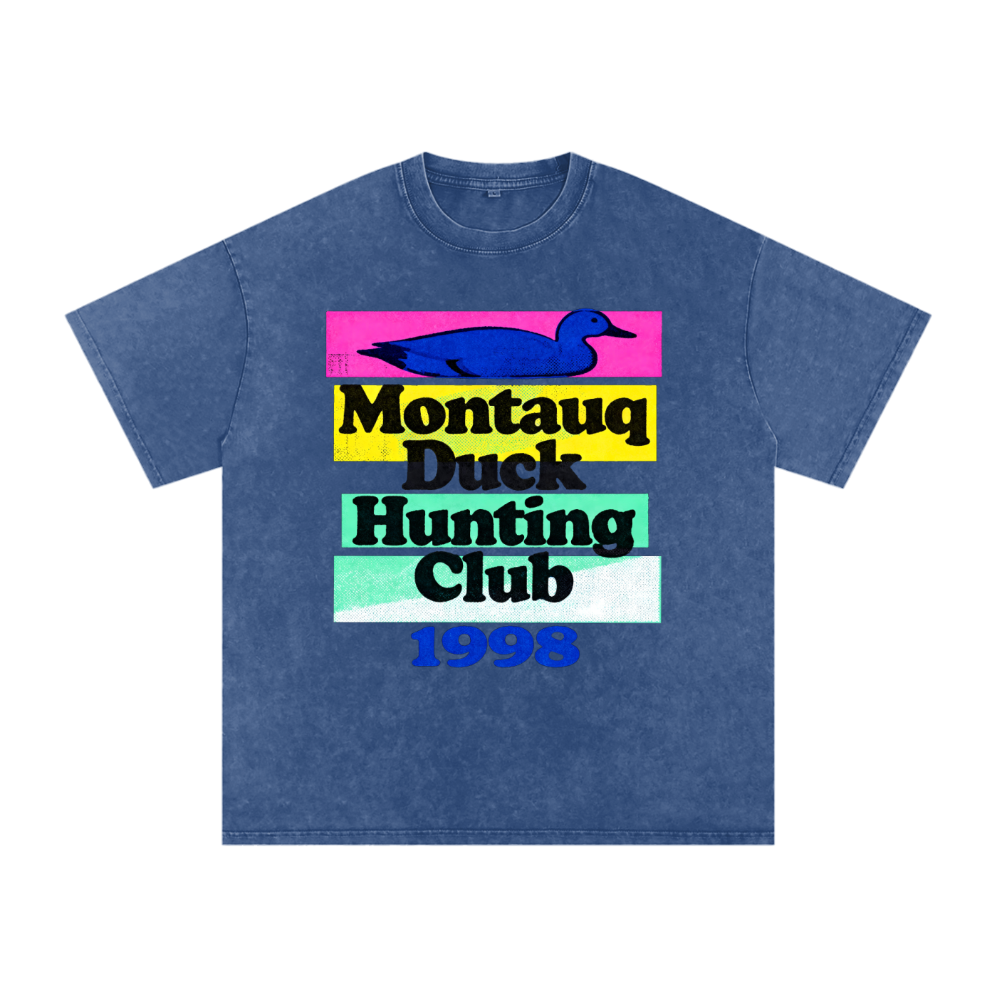 1998 Montauq Duck Hunting Club Snow Washed Cotton T-Shirt